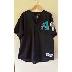 Vintage Majestic Arizona Diamondbacks 1998 Inaugural Season Jersey Mens XL Black